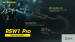 Nitecore RSW1 PRO, Întrerupător Cu Fir