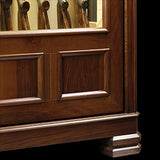 Dulap 15 arme cu vitrina si compartiment pentru munitie, invelit in lemn masiv, Prestige