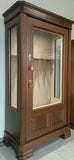 Dulap 15 arme cu vitrina si compartiment pentru munitie, invelit in lemn masiv, Prestige