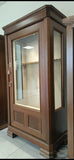 Dulap 15 arme cu vitrina si compartiment pentru munitie, invelit in lemn masiv, Prestige