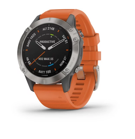 CEAS FENIX 6 SAPPHIRE TITAN/ORANGE 47MM