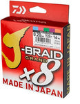 XX FIR DAIWA J-BRAID GRAND X8 COLOR 013MM/7KG/150M