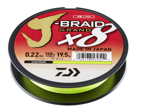 J-BRAID GRAND X8E CHARTR. 010MM/7,0KG/135M