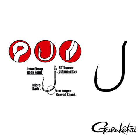 XX CARLIG GAMAKATSU PTFE G-CARP WIDE GAPE SUPER 10BUC/PL