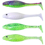 GUNKI GRUBBY SHAD 6CM DARK WATER KIT 4BUC