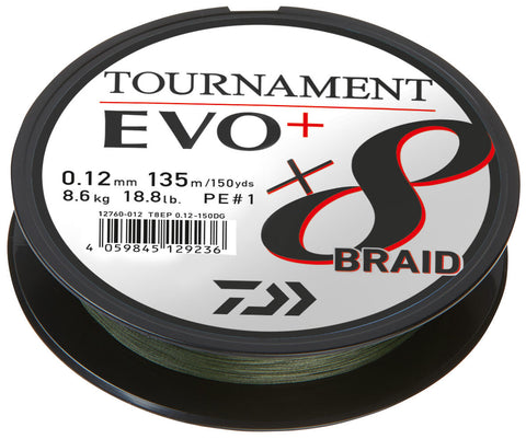 TOURNAMENT 8XBRAID EVO+ VERDE 016MM/12,2KG/270M