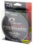 XX FIR DAIWA TOURNAMENT X8 EVO CHART 008MM/4,9KG/135M