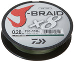 XX FIR DAIWA J-BRAID X8 VERDE 020MM/13KG/300M