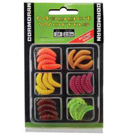 XX SET NALUCI CORM.MAGGOT WORMS S2 2CM DIV.CULORI 24BUC