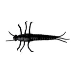 NALUCA 3D PVC MAYFLY 5CM/BLACK 8BUC