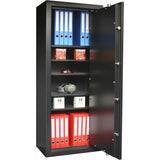 Dulap 5 rafturi detasabile armate, 148x60x40 cm, negru