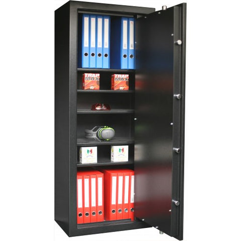 Dulap 5 rafturi detasabile armate, 148x60x40 cm, negru