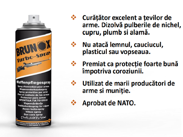 Spray de întreținere arme Brunox Gun Care, 100 ml
