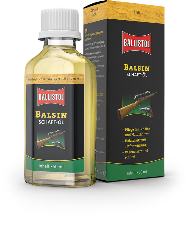 Ulei pentru lemn Ballistol maro deschis Balsin 50 ml