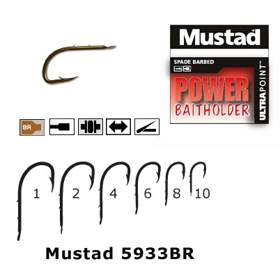 XX CARLIG MUSTAD BR. FORJAT REVERS 2 SPINI 10BUC/PL