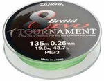 XX FIR DAIWA TOURNAMENT X8 EVO CHART 020MM/18,0KG/135M